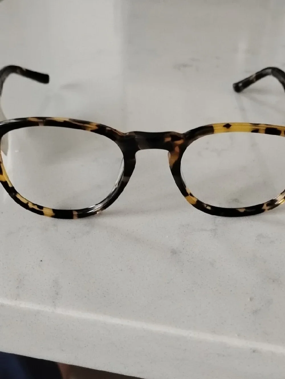 O By Oscar De La Renta Yellow Tortoise Eyeglasses Frames Only